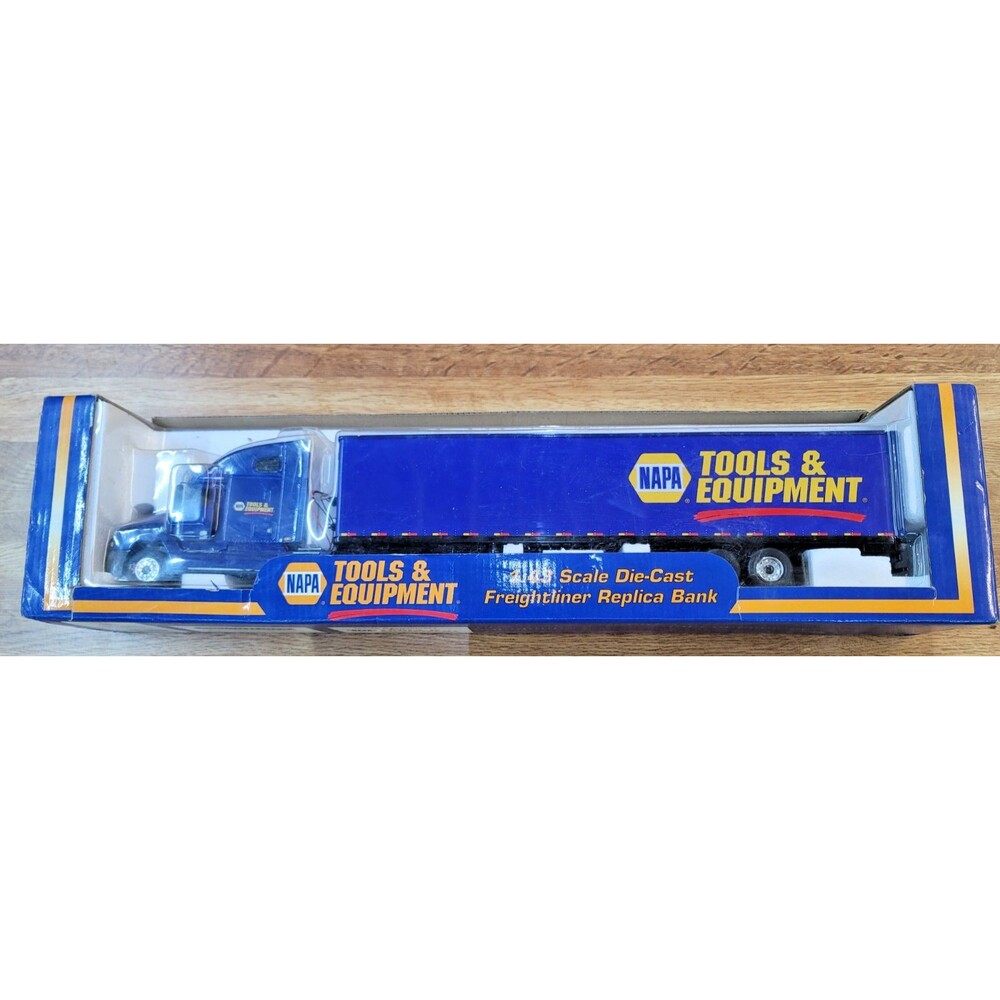 VTG NAPA 1:43 Die-Cast Freightliner Semi Replica Bank 18.5" Crown Premiums NIB